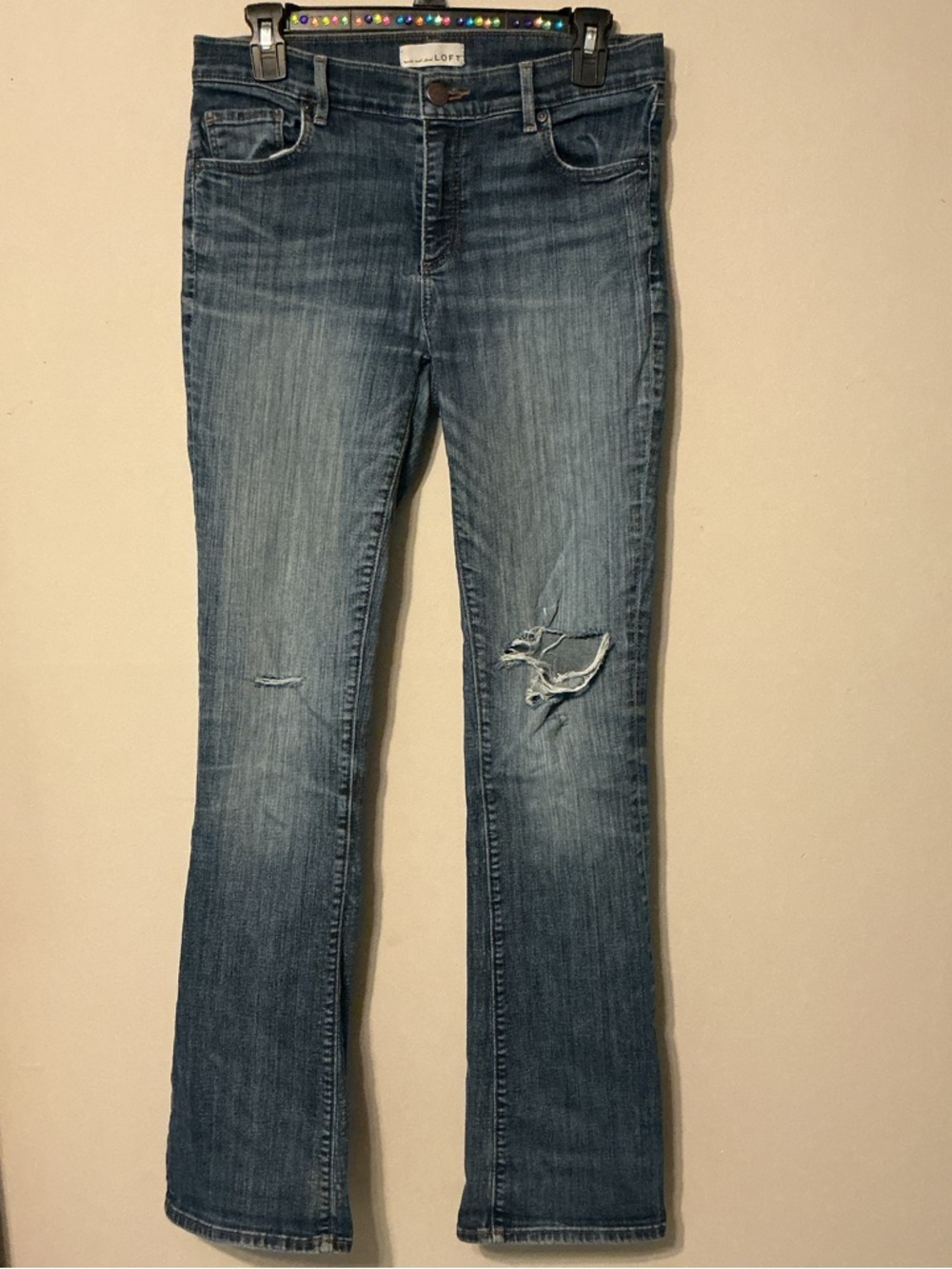 LOFT Women's Boot Cut Jeans in Medium Blue Wash